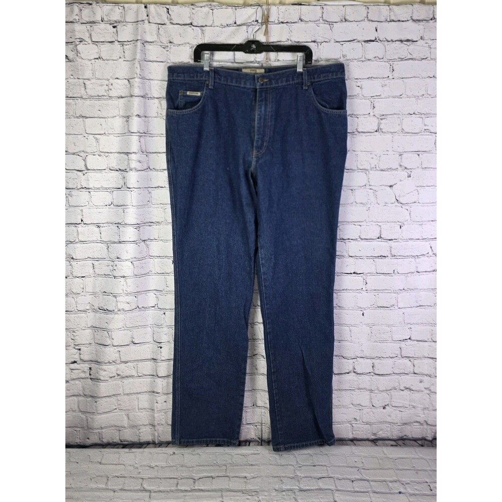 Schaefer Ranch Hand Denim Jeans Mens Sz 40 x 30 Blue Denim Made in Texas USA